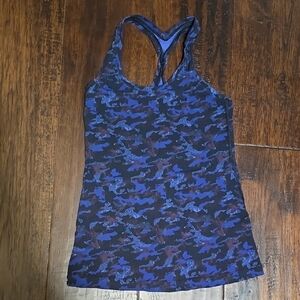 Lululemon Blue Camouflage racerback